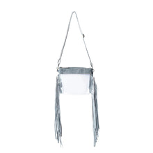 Silver Creek Clear Tooled Accent Fringe Bag
