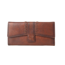 Zidanna Santa Fe Leather Wallet in Maple Glaze