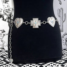 Light Weight Heart & Cross Concho Belt