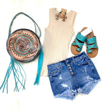 Light Wash - Buttondown Denim Shorts