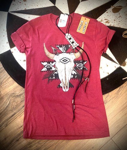 Rustic Ranch Cowhead Tee