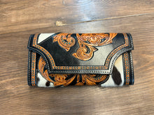 Double Down Tooled Leather Wallet
