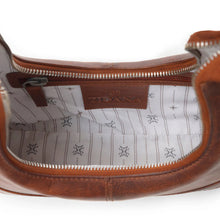 Zidanna Winchester Loop Leather Shoulder Bag in Maple Glaze