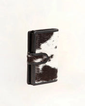 Loyal West Prairie Black & White Cowhide Card Wallet