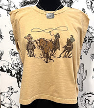 Cowboy Lasso Muscle Tank in Mustard