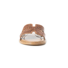 Carmina Tooled Leather Sandals Brown