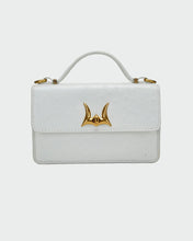 Loyal West Valencia Ostrich Leather Bag in White