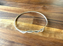 The Twist Sterling Silver Bangle Bracelet