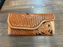 Basket Weave Tooled Wallet