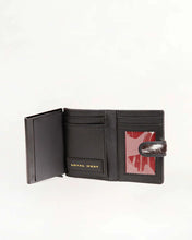 Loyal West Prairie Black & White Cowhide Card Wallet