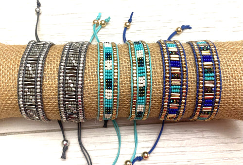 Megan Pull-Close Stacking Bracelets