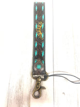 Sunflower Sunrise Hand-Tooled Key Fob