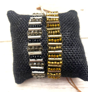 Railed Pull-Close Stacking Bracelets
