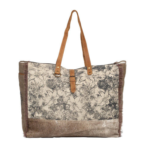 Flowered Weekender Bag