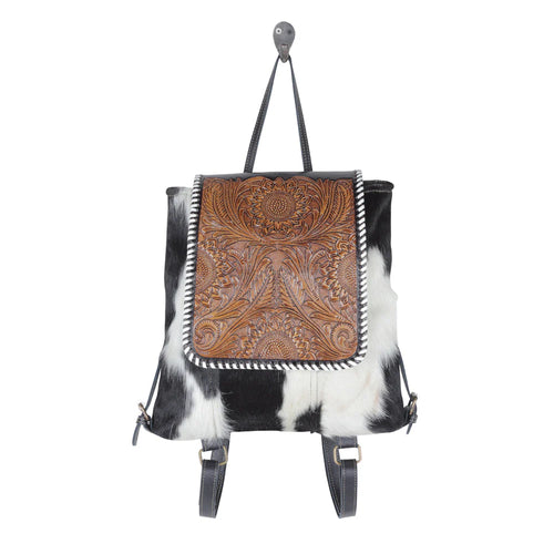 Renaissance Hand-Tooled & Cowhide Backpack Bag