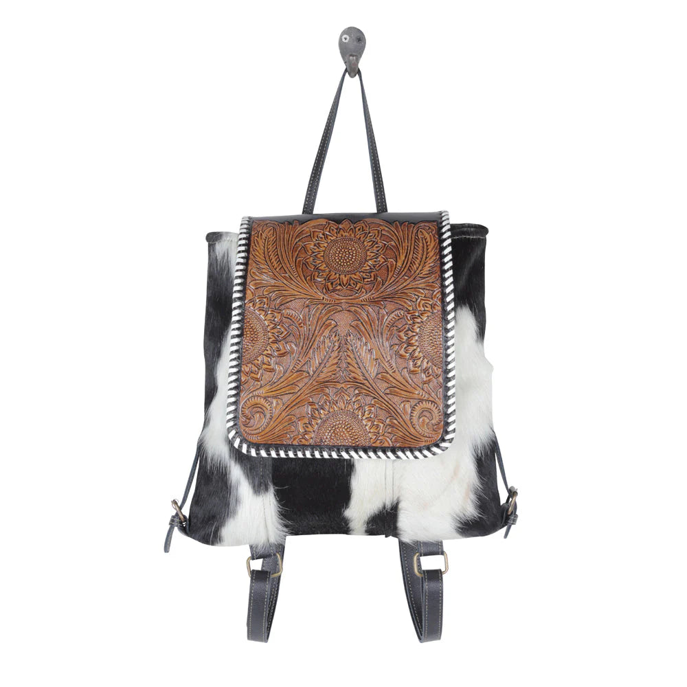 Renaissance Hand-Tooled & Cowhide Backpack Bag