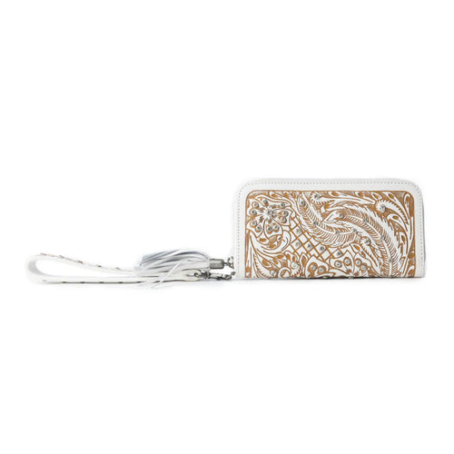 Sparkling Desert Moon Wallet In Chocolate White
