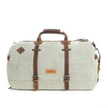 Sage Voyager Canvas & Leather Accent Duffle Bag