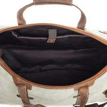 Sage Voyager Canvas & Leather Accent Duffle Bag