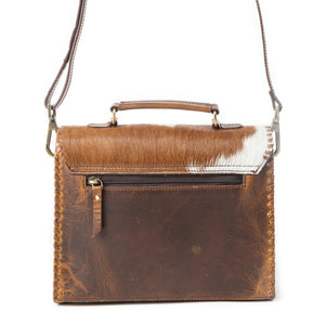 Dakota Dusk Handtooled Leather & Cowhide Shoulder Bag