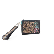 The Go-To Tooled Leather Card Case with Wrist Strap