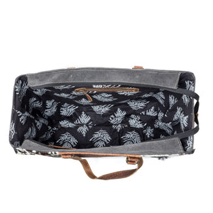 Saddle Belle Cowhide & Canvas Weekender