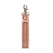 HAND-TOOLED STRAP KEY FOB
