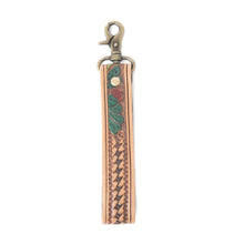 HAND-TOOLED STRAP KEY FOB
