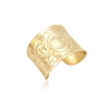 Medallion Sun Golden Cuff