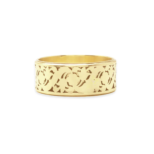 Golden Moon Cut-Out Bangle