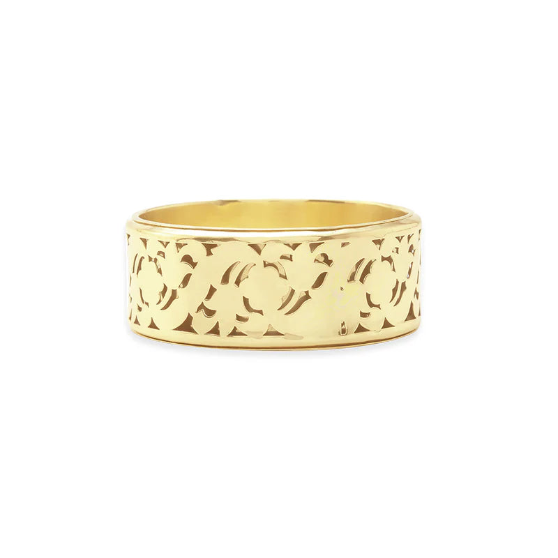 Golden Moon Cut-Out Bangle