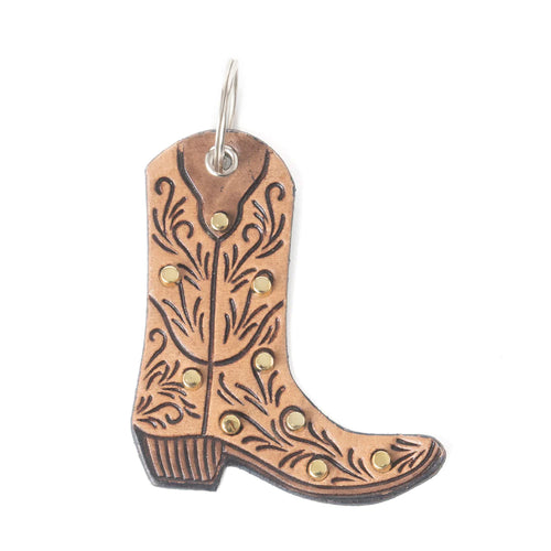 Boot Scootin’ Leather Key Fob