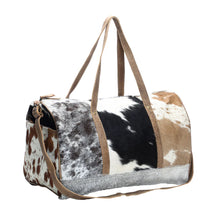 Compact Cowhide Duffle Bag