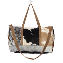 Compact Cowhide Duffle Bag