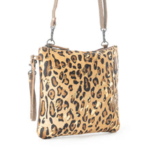 Sassy Gilded Leopard Cowhide Crossbody