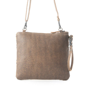 Sassy Gilded Leopard Cowhide Crossbody