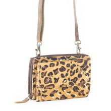 Sassy Gilded Leopard Cowhide Convertible Wallet