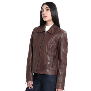 The Retro Genuine Leather Women’s Jacket
