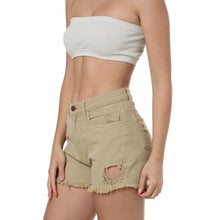 The Khaki Jean Distressed Short