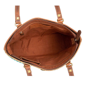 Sapience Leather Buckle Tote Bag