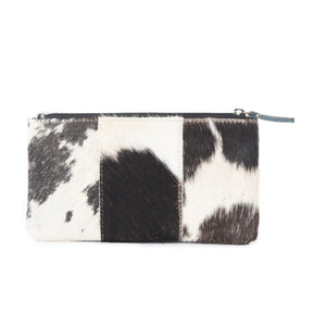 Felicity Tooled Leather & Cowhide Wallet