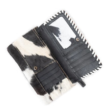 Felicity Tooled Leather & Cowhide Wallet