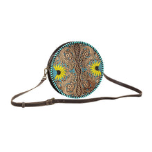 The Boho Teal Canteen Leather Bag