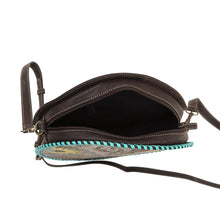 The Boho Teal Canteen Leather Bag