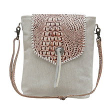 Smokey Gator Leather and Cowhide Bag
