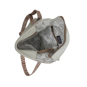 Smokey Gator Leather and Cowhide Bag