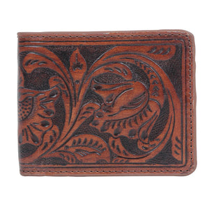 Men’s Regal Tooled Leather Bifold Wallet