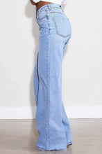 The Wide Leg Rigid Jean In Light Wash