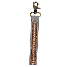 HAND-TOOLED STRAP KEY FOB