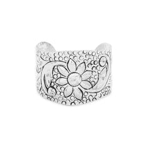Desert Daisy Cuff Bracelet in Silver-Tone